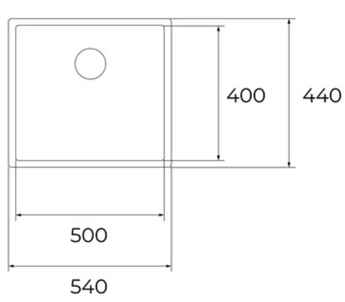 TEKA TOPLINE RS15 50.40 FBK Negro - Fregadero 60CM