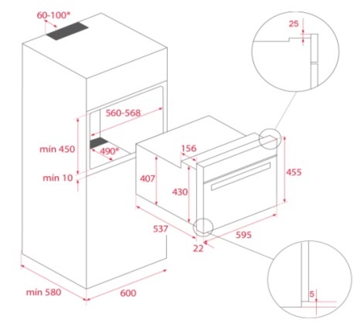 TEKA NEO HBC 5350 SS INOX - Horno Compacto 48L