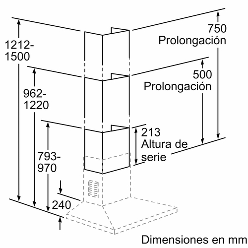 BALAY LZ12340 INOX - Tubo Superior 75cm