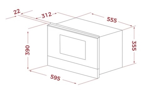 TEKA NEO MS 6220 BIS R SSINOX - Microondas  22L 850W