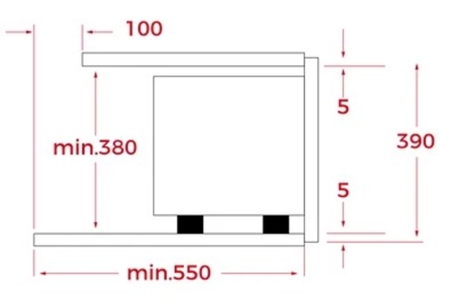 TEKA ML 8210 BIS BK Cristal Negro - Microondas 20L 800W