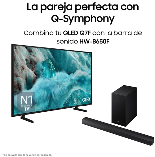 SAMSUNG QE55Q7FAAU Negro - TV 55" QLED 4K SmartTV