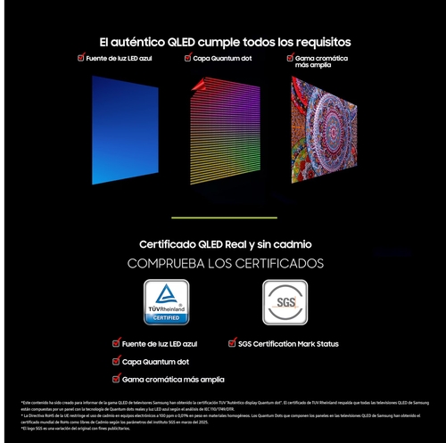 SAMSUNG QE55Q7FAAU Negro - TV 55" QLED 4K SmartTV