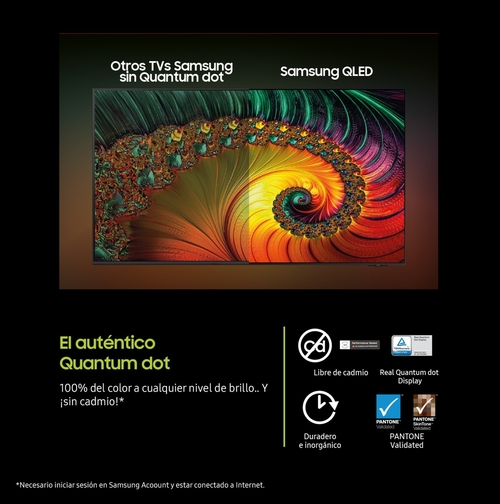 SAMSUNG QE50Q7FAAU Negro - TV 50" QLED 4K SmartTV