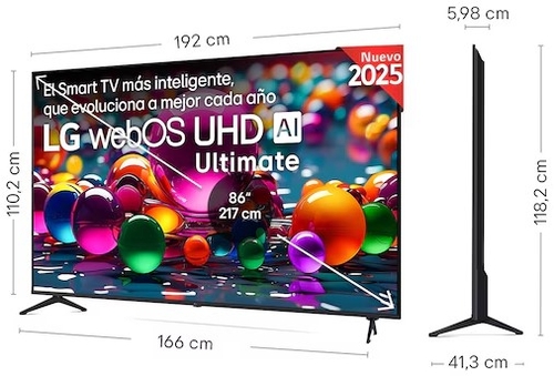 LG 86UA75006LA Negro - TV 86" UHD 4K SmartTV