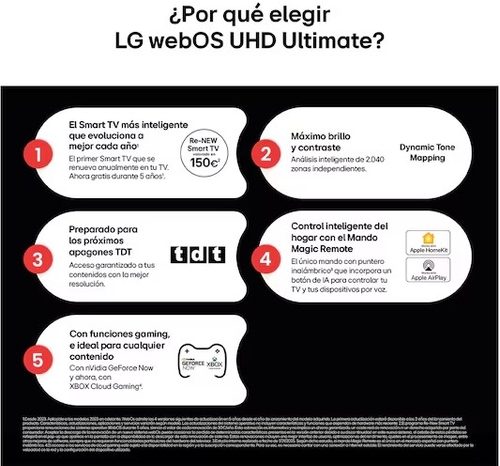 LG 75UA75006LA Negro - TV 75" UHD 4K SmartTV