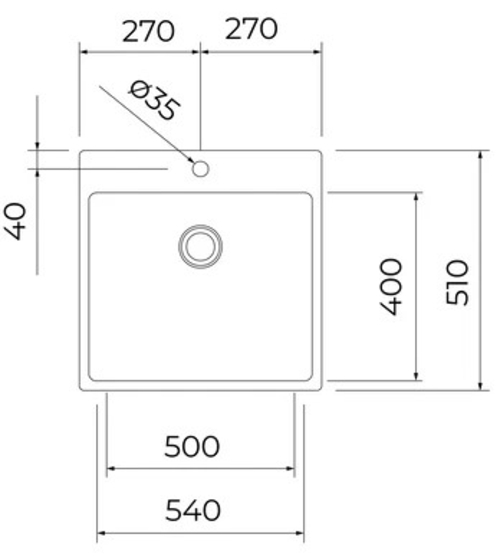 TEKA FORLINE RS15 50.40 INOX - Fregadero 60CM