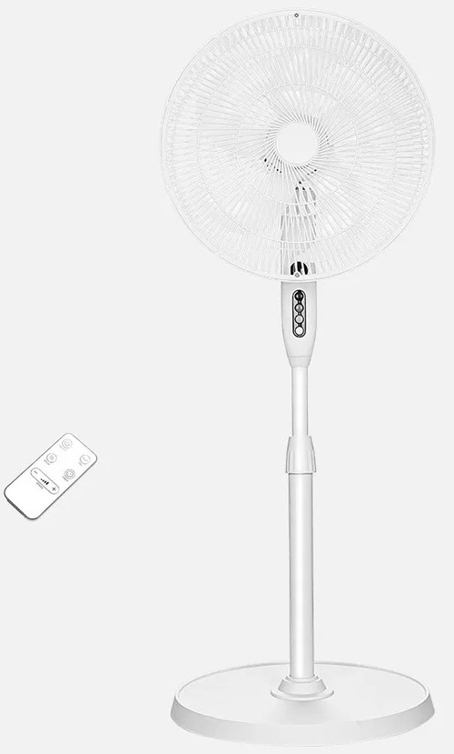 ABRILA VERDEL Blanco - Ventilador de Pie 5 Aspas