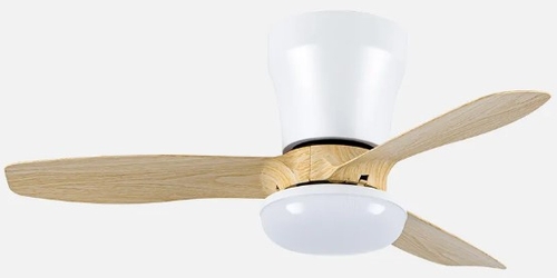 ABRILA DC CAIN Blanco - Ventilador de Techo 3 Aspas