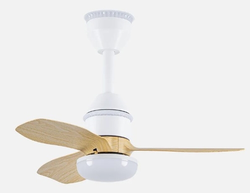 ABRILA ASAF Blanco-Haya - Ventilador de Techo 3 Aspas