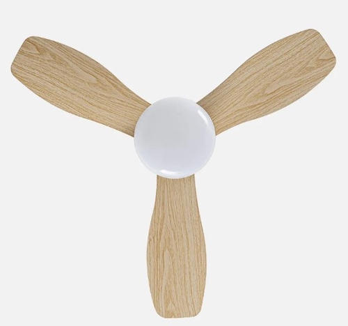 ABRILA ASAF Blanco-Haya - Ventilador de Techo 3 Aspas