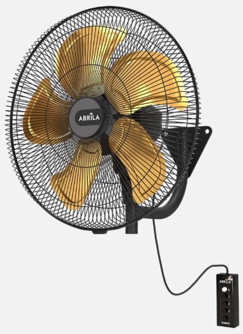 ABRILA VELERO 209W Negro-Oro - Ventilador de Pared 5 Aspas