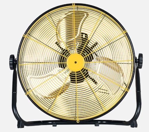 Ventilador Industrial Mapache 130w Negro/amarillo 3vel 3asp