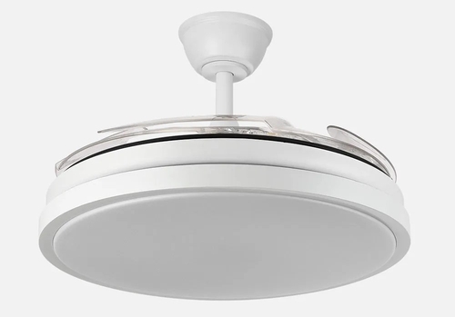 ABRILA ESCORPION Blanco - Ventilador de Techo Aspas Retráctiles 59 W 