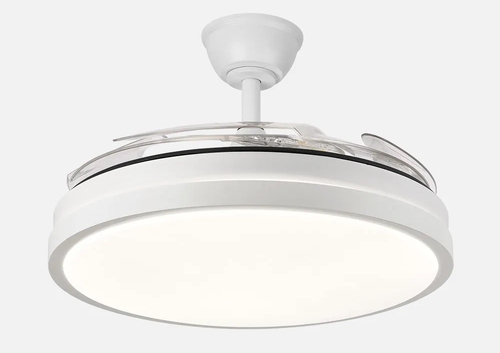 ABRILA ESCORPION Blanco - Ventilador de Techo Aspas Retráctiles 59 W 