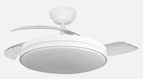 ABRILA DC RELAMPAGO Blanco - Ventilador de Techo Aspas Retráctiles 60W
