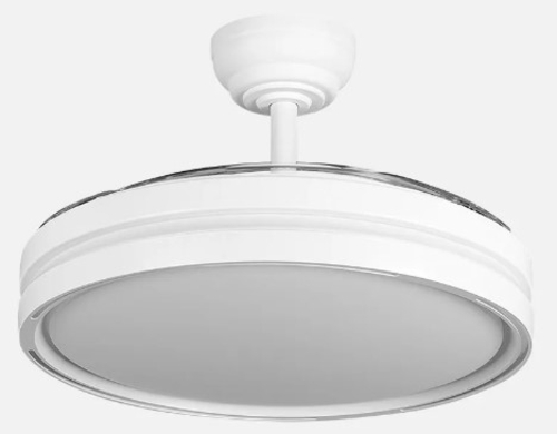 ABRILA DC CAPITAN Blanco - Ventilador de Techo Aspas Retráctiles 60W