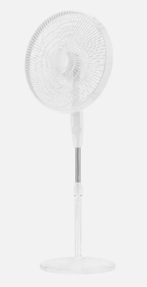 ABRILA ESCUDERO Blanco - Ventilador de Pie 5 Aspas