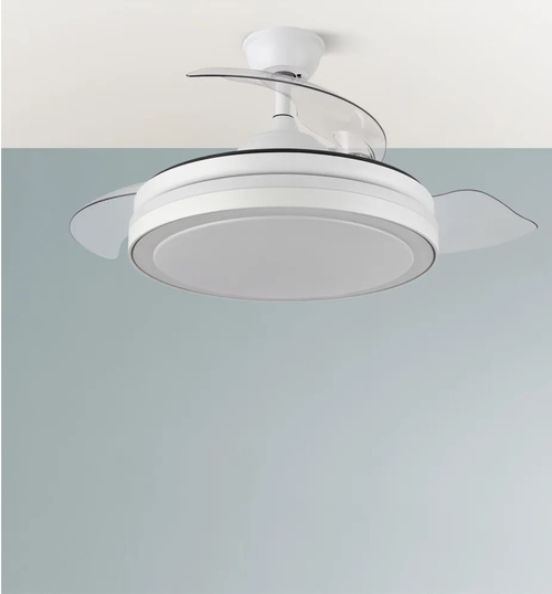 ABRILA ESPARTA Blanco - Ventilador de Techo Aspas Retráctiles 59W