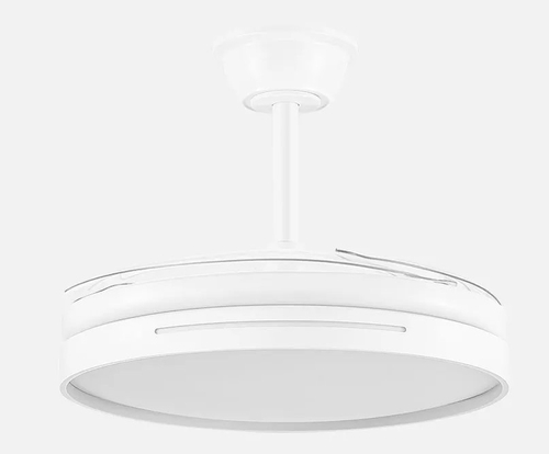 ABRILA MICENAS Blanco - Ventilador de Techo Aspas Retráctiles 59 W