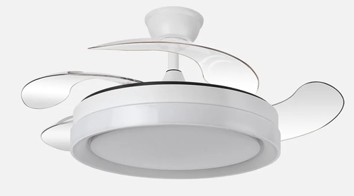 ABRILA ZENIT Blanco - Ventilador de Techo Aspas Retráctiles 59 W