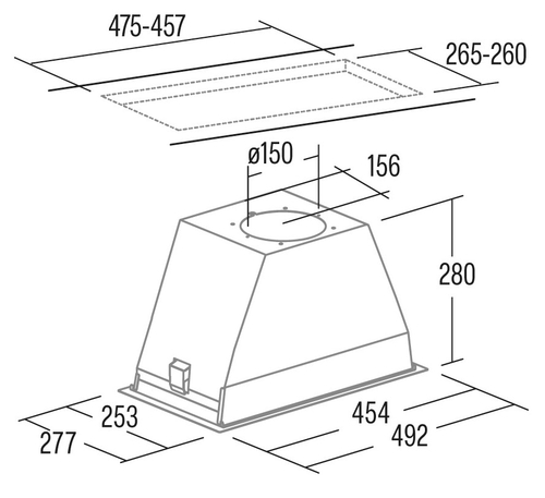 CATA GL 45 X INOX - Grupo Filtrante 50CM