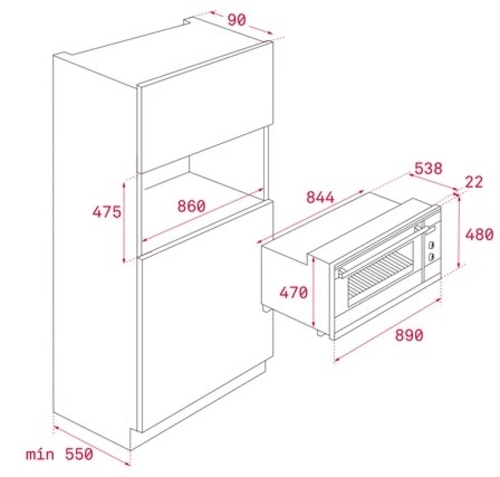 TEKA HSF 9000 INOX - Horno Multifunción 77 L