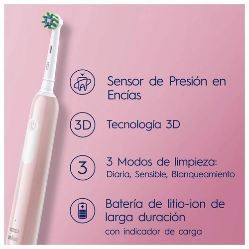 BRAUN ORAL B PRO SERIES 1 - Cepillo Eléctrico Rosa