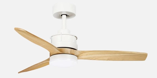 ABRILA DC BARRAX Blanco-Haya - Ventilador de Techo Aspas Normales 18W