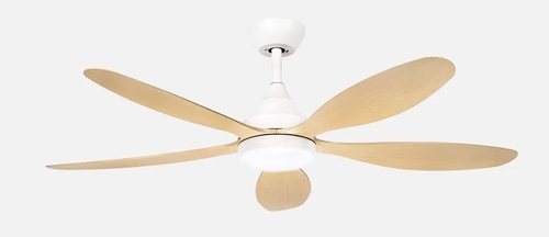 ABRILA TOBARRA Blanco/Haya - Ventilador de Techo Aspas Normales 18W