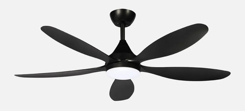 ABRILA TOBARRA Negro - Ventilador de Techo Aspas Normales 18W