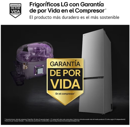 LG GBBSJ2CCPY INOX - Frigorífico Combi No Frost
