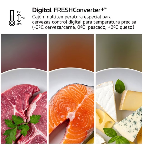 LG GBBSJ2CCPY INOX - Frigorífico Combi No Frost