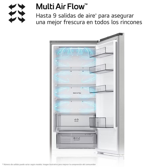 LG GBBSJ2CCPY INOX - Frigorífico Combi No Frost