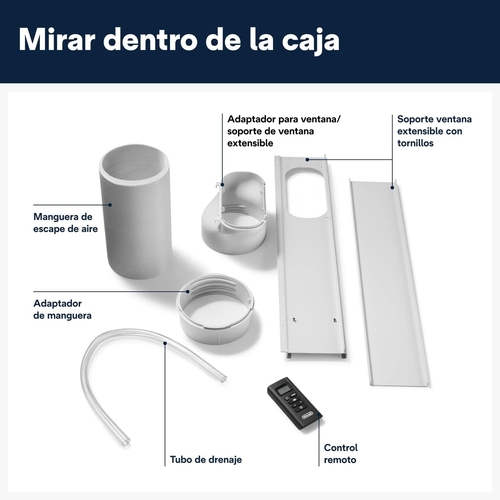 DELONGHI  PAC EM82 Blanco - Aire Acondicionado Portátil 2064 Frig.