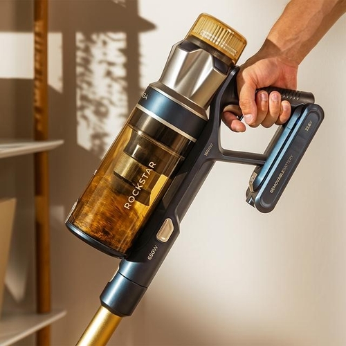 CECOTEC CONGA ROCKSTAR RS90 PET FLEX Gris-Negro - Aspiradora de Escoba 600W