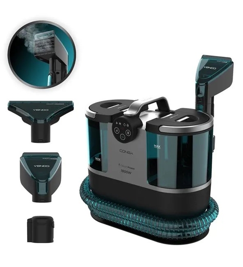 CECOTEC CONGA 7000W CARPET&SPOT CLEAN STEAM MAX Negro-Azul - Aspirador con Cable Tapicerías 1700W