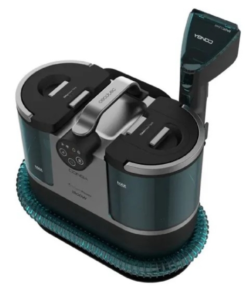 CECOTEC CONGA 7000W CARPET&SPOT CLEAN STEAM MAX Negro-Azul - Aspirador con Cable Tapicerías 1700W
