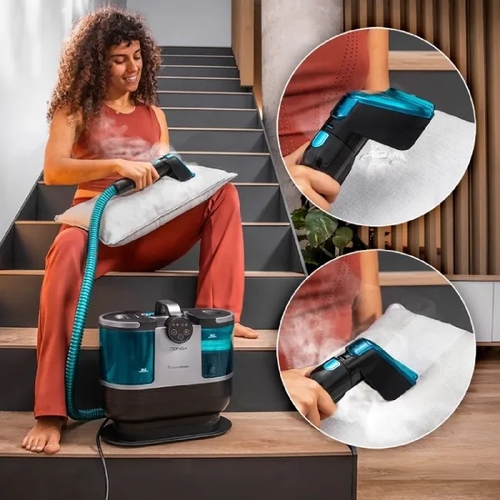 CECOTEC CONGA 7000W CARPET&SPOT CLEAN STEAM MAX Negro-Azul - Aspirador con Cable Tapicerías 1700W