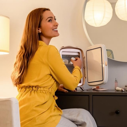 CECOTEC 6000 Blanco-Rosa - Nevera Cosméticos 6L