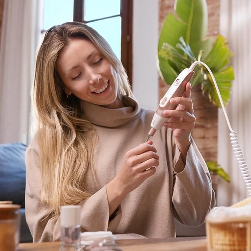 CECOTEC 700 PERFECT NAILS Blanco-Rosa - Set Manicura-Pedicura