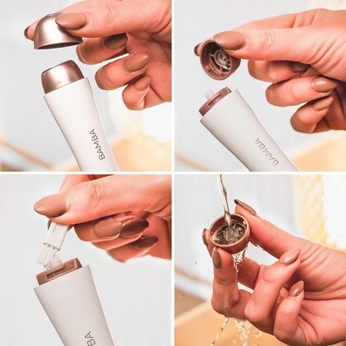 CECOTEC FACECARE SMOOTH Blanco-Rosa - Depiladora Facial