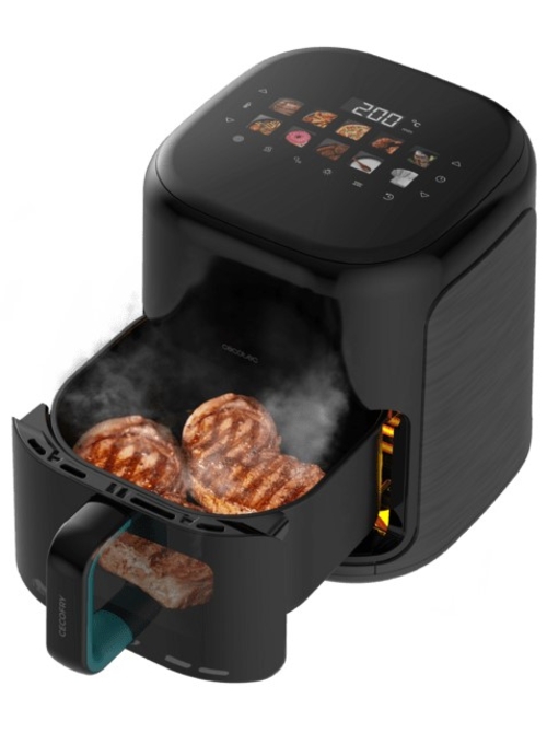 CECOTEC CECOFRY&GRILL SMOKIN'PRIME 4000 Negro - Freidora de Aire 1900W 4L