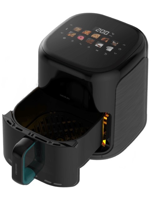 CECOTEC CECOFRY&GRILL SMOKIN'PRIME 4000 Negro - Freidora de Aire 1900W 4L
