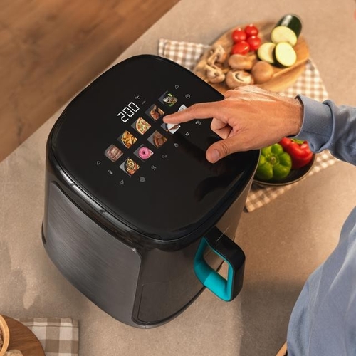 CECOTEC CECOFRY&GRILL SMOKIN'PRIME 4000 Negro - Freidora de Aire 1900W 4L