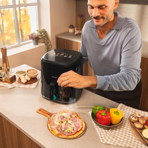 CECOTEC CECOFRY&GRILL SMOKIN'PRIME 4000 Negro - Freidora de Aire 1900W 4L