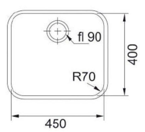 MEPAMSA SQUARE 45.40 INOX - Fregadero 60CM