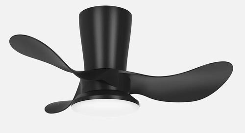 ABRILA DC TRIOLLO Negro - Ventilador de Techo Aspas Normales 27W 