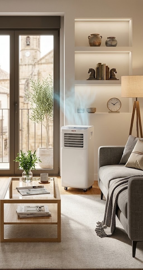 KROMSLINE KAP-AC-09-BC Blanco - Aire Acondicionado Portátil 2236 frig. / 1986 kcal.