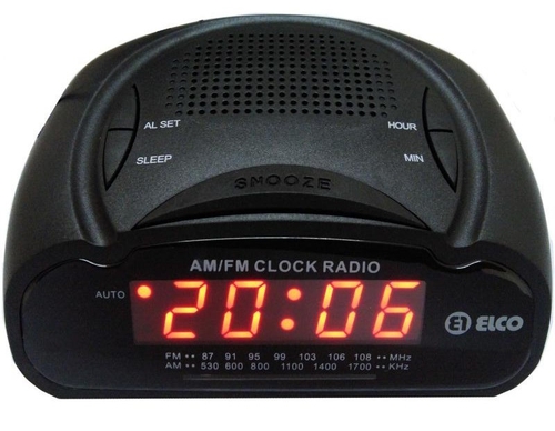 ELCO PD-218 Negro - Radio Reloj Despertador Digital
